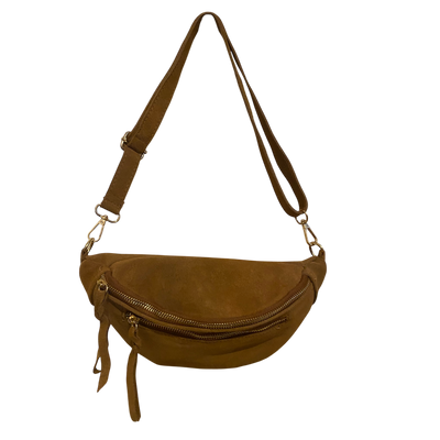 Sac Banane en Daim – Camel