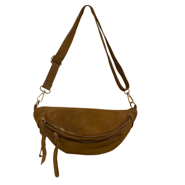 Sac Banane en Daim – Camel