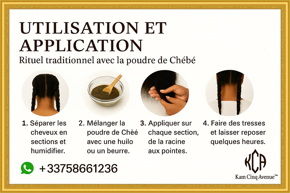 Poudre de Chébé 100% Naturelle du Tchad – Lot de 2 pots soit 130g