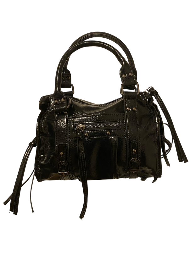 Sac à Main en Cuir Noir – Chic et Intemporel