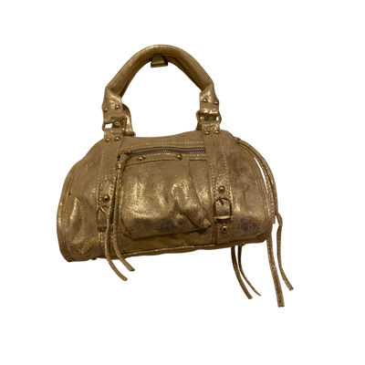 Sac à Main en Cuir Doré – Glamour et Tendance