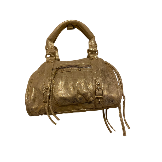 Sac à Main en Cuir Doré – Glamour et Tendance