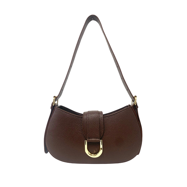 Mini Sac à main en cuir marron  – Chic et Intemporel