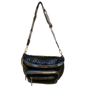 Sac Banane Matelassé Bleu Nuit – Chic et Élégant