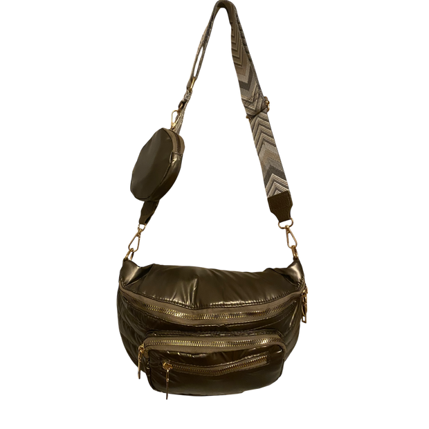 Sac Banane Matelassé Bronze – Tendance et Original