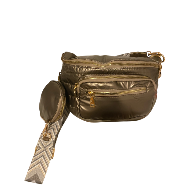 Sac Banane Matelassé Bronze – Tendance et Original