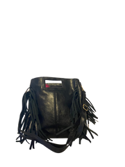 Sac à main en cuir bronze à franges – Chic & Bohème